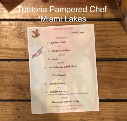 Menu photo 6 Trattoria Pampered Chef Miami Lakes, FL