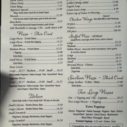 Capri's Pizza - Menu