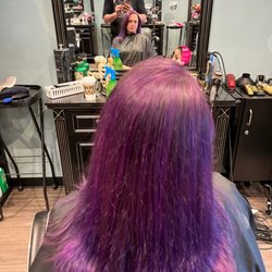 Anne’s Place For Hair - Purple highlights