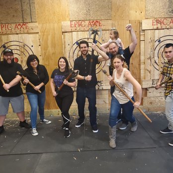 Epic Axe Throwing - CCHHAARRGGEEE!! - Axe Throwing Near Me - Orlando, Florida
