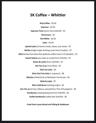 SK Coffee: Whittier by null
