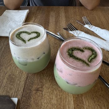 Pradera Brunch - Strawberry and horchata iced matchas - Breakfast & Brunch Near Me - Baldwin Park, California Pradera Brunch - Strawberry and horchata iced matchas - Breakfast & Brunch Near Me - Baldwin Park, California