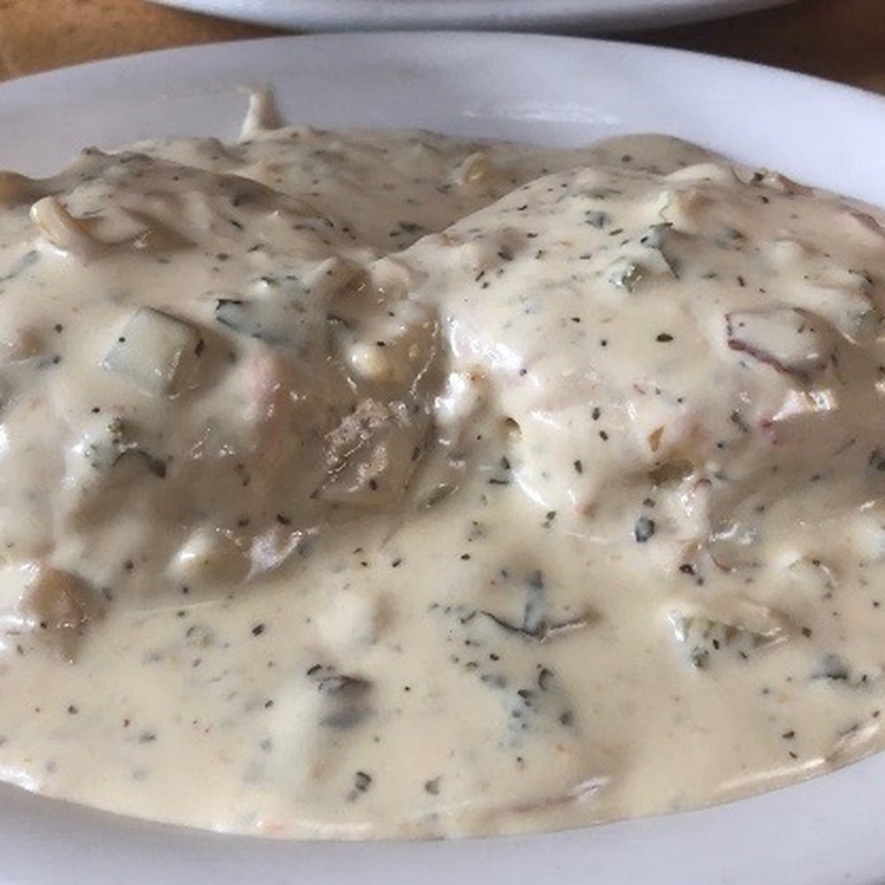 Gravy - Vegetarian biscuits and gravy (sooooooooooooooooooo good) - American Near Me - Portland, Oregon