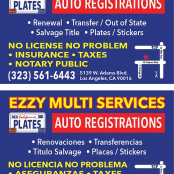 Ezzy Multi Services - Registration Services Near Me - Los Angeles, California Ezzy Multi Services - Registration Services Near Me - Los Angeles, California