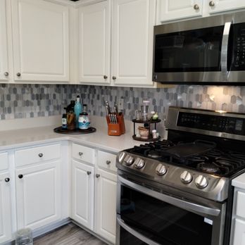New Day Tile - Jon's work even made my old cabinets look better! - Grout Services Near Me - Woodstock, Georgia New Day Tile - Jon's work even made my old cabinets look better! - Grout Services Near Me - Woodstock, Georgia