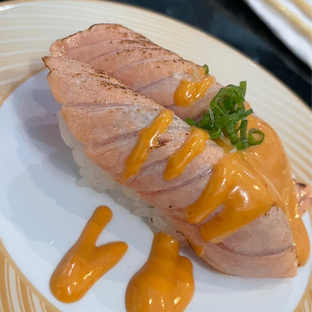 Sushi Zone - Seared salmon - Conveyor Belt Sushi Near Me - Bothell, Washington