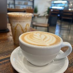 Kona Reserve Coffee - Dirty Chai Latte and Caramel Macchiato