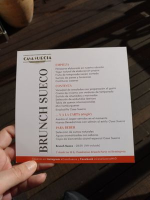 Menu photo 2 Casa Suecia Madrid, M Menu photo 2 Casa Suecia Madrid, M