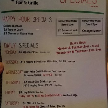 Rox Bar & Grille - Happy Hour & Specials Menu. - Sports Bars Near Me - Pewaukee, Wisconsin