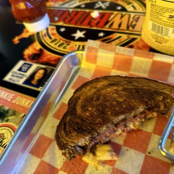 BrewBurgers - 1/2 patty melt with tater tots - American Near Me - Venice, Florida BrewBurgers - 1/2 patty melt with tater tots - American Near Me - Venice, Florida