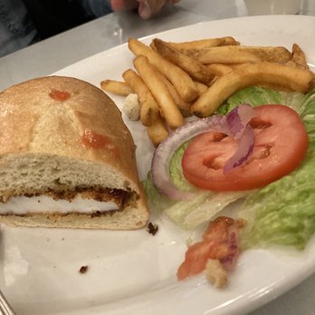The Growers Pub - Lightly breaded Calamari sandwich. - Steakhouses Near Me - Salinas, California
