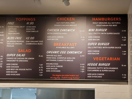 Menu photo 2 Super Duper Burgers San Francisco, CA Menu photo 2 Super Duper Burgers San Francisco, CA