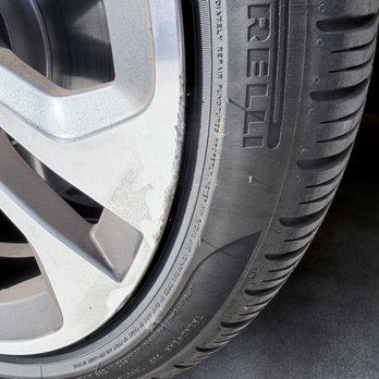 AJ Wheel Repair- - Prior repair. Damage follows the rim lines - Wheel & Rim Repair Near Me - San Diego, California