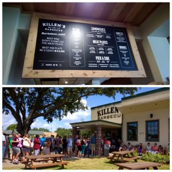 Killen's Barbecue - Menu & line - Barbeque Near Me - Pearland, Texas