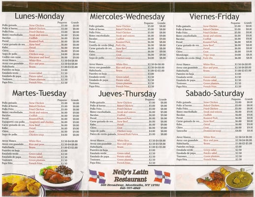 Menu photo 7 Nelly's Latin Restaurant Monticello, NY Menu photo 7 Nelly's Latin Restaurant Monticello, NY