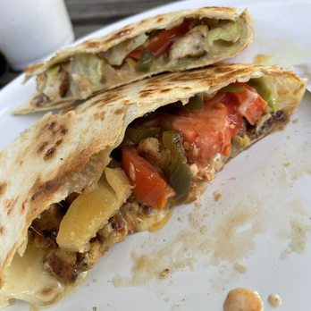 Legends - Bertrand - Hawaiian Chicken Quesadilla, jalapeños added - Sports Bars Near Me - Lafayette, Louisiana Legends - Bertrand - Hawaiian Chicken Quesadilla, jalapeños added - Sports Bars Near Me - Lafayette, Louisiana