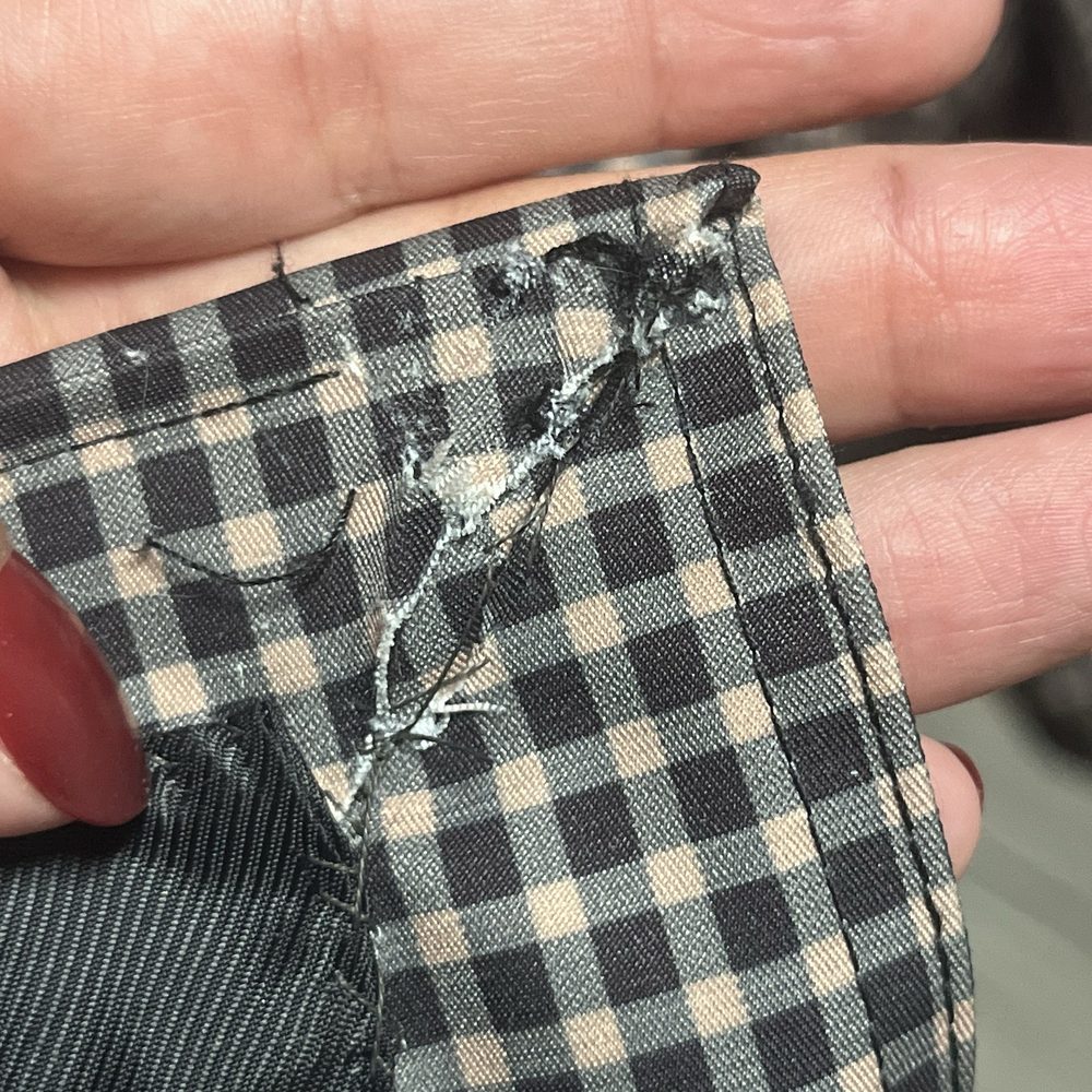 Grace Cleaners - Damaged fabric, loose ends - Laundry Services Near Me - Yorkville, Illinois