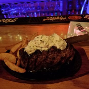 Red Wolfe Inn - Incredible 24oz.Strip Steak with garlic butter and steak fries - Steakhouses Near Me - Belvidere, New Jersey