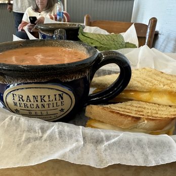 Franklin Mercantile Deli - Grilled cheese with tomato basil soup - Delis Near Me - Franklin, Tennessee Franklin Mercantile Deli - Grilled cheese with tomato basil soup - Delis Near Me - Franklin, Tennessee