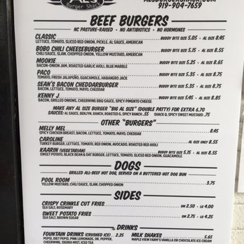 Al's Burger Shack - Menu - Burgers Near Me - Chapel Hill, North Carolina