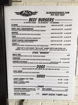 Menu photo 6 Al's Burger Shack Chapel Hill, NC