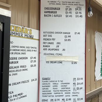 Cedar’s Drive Thru - Fast Food Near Me - Spirit Lake, Idaho