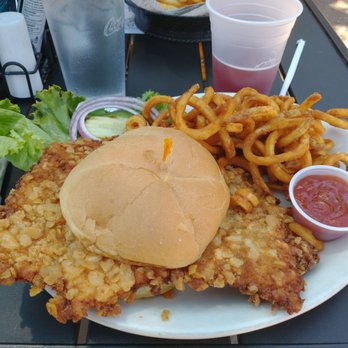 The Blind Pig - Tenderloin and curly fries - Sports Bars Near Me - Cedar Rapids, Iowa