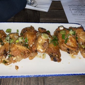 Lucky Bones Backwater Grille - Eastern Shore Jumbo Wings - Korean style with toasted sesame seeds and scallions - Seafood Near Me - Cape May, New Jersey Lucky Bones Backwater Grille - Eastern Shore Jumbo Wings - Korean style with toasted sesame seeds and scallions - Seafood Near Me - Cape May, New Jersey