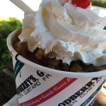 Goodberry's Frozen Custard - Medium sundae is ginormous! - Ice Cream & Frozen Yogurt Near Me - Raleigh, North Carolina Goodberry's Frozen Custard - Medium sundae is ginormous! - Ice Cream & Frozen Yogurt Near Me - Raleigh, North Carolina