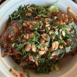 Crispy chicken rice bowl Crispy chicken rice bowl