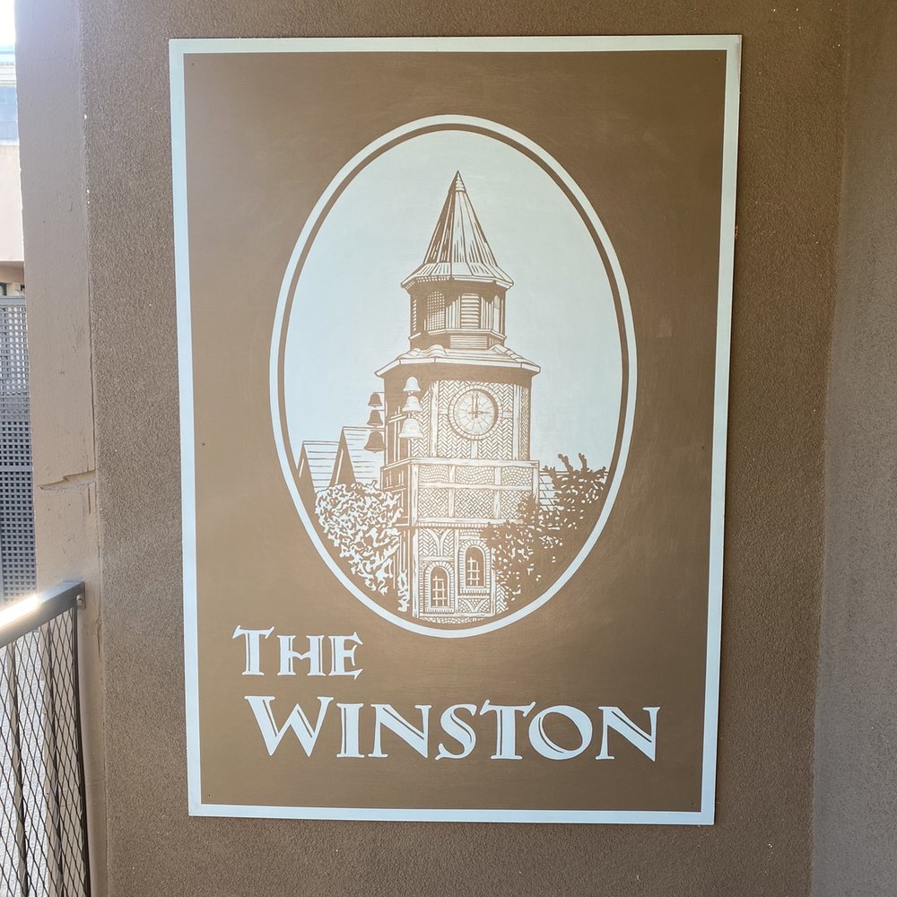 The Winston - Signage as you walk to the entry of building. - Hotels Near Me - Solvang, California