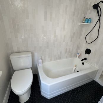 The Groutsmith PA-NJ - Look at the tile work! They also installed the toilet and shower fixtures - Grout Services Near Me - Bryn Mawr, Pennsylvania The Groutsmith PA-NJ - Look at the tile work! They also installed the toilet and shower fixtures - Grout Services Near Me - Bryn Mawr, Pennsylvania