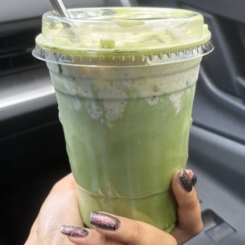 Mundial Coffee - Monkey Business Matcha *iced 16oz only - Coffee & Tea Near Me - Riverside, California Mundial Coffee - Monkey Business Matcha *iced 16oz only - Coffee & Tea Near Me - Riverside, California