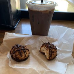 Black Gold Coffee Roasters - Iced Mocha Latte, Coconut Macaroons