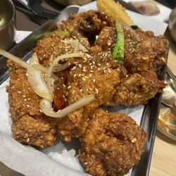 K-Town Food Hall - Soy garlic chicken from left wing
