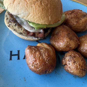 Harvest - Chicken Club Hot Sandwich with Smashed Potatoes - American Near Me - Virginia Beach, Virginia