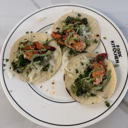 "Lobster" taco rolls on brunch menu.
