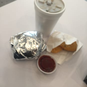 Burgerworx - Breakfast!!! Coffee, sausage egg and cheese breakfast sandwich & hash browns! (And I'm obsessed with there chipotle ketchup!) - Burgers Near Me - Asheville, North Carolina