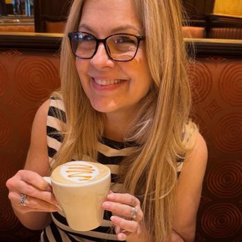 The Cheesecake Factory - My little sister with her favorite coffee drink! - New American Near Me - Tampa, Florida