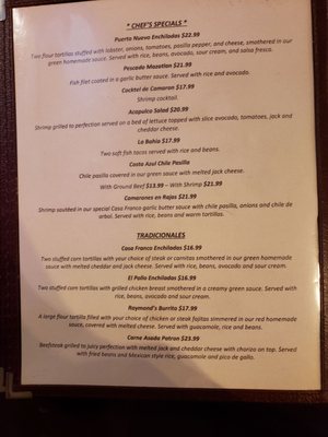 Menu photo 4 Casa Franco Mission Viejo, CA Menu photo 4 Casa Franco Mission Viejo, CA