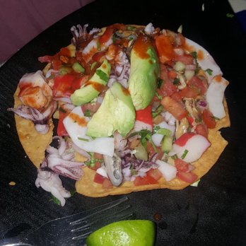 Tio's Tacos - Tostada Mixto - Mexican Near Me - Riverside, California