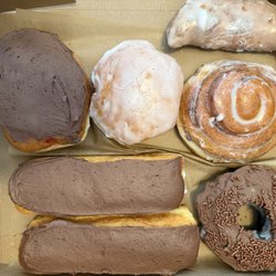 Jeff's Donuts - Assorted donuts and a cherry hand pie.