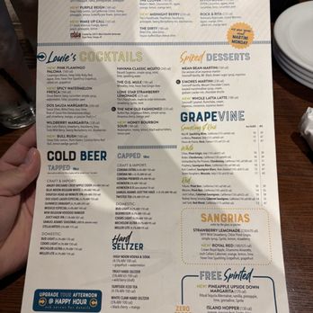 Bar Louie - Winter Park - Drink menu - Bars Near Me - Winter Park, Florida