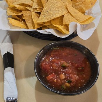 Charras And Tequila - Complementary chips and salsa. Fresh and delicious - Mexican Near Me - Bismarck, North Dakota
