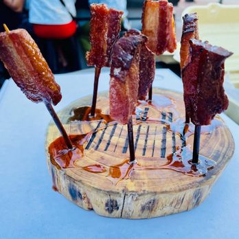 Underground Pizza - Hot honey and bacon on a stick - Pizza Near Me - Baltimore, Maryland Underground Pizza - Hot honey and bacon on a stick - Pizza Near Me - Baltimore, Maryland