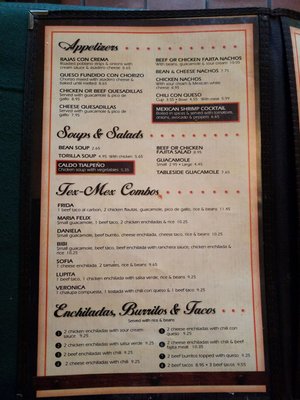 Menu photo 7 San Miguel Grill McKinney, TX