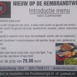Hiro Sushi - Vanaf 31-10-2012 t/m 15-11-2012