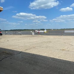 Grider Field Restaurant - Airplane out on tarmac.