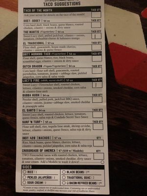Menu photo 7 Condado Tacos Indianapolis, IN