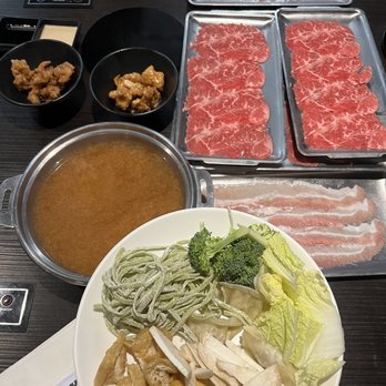 Shabuya - veggies and meat - Hot Pot Near Me - Honolulu, Hawaii